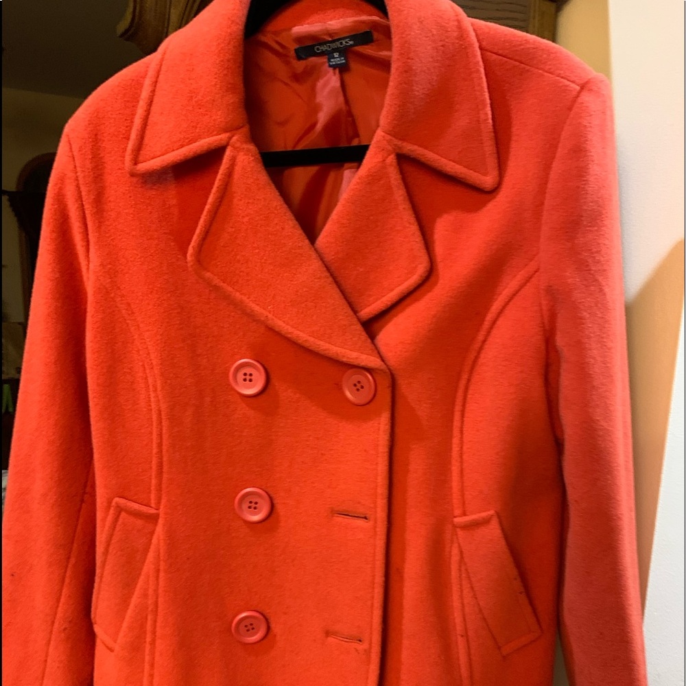 Orange coat